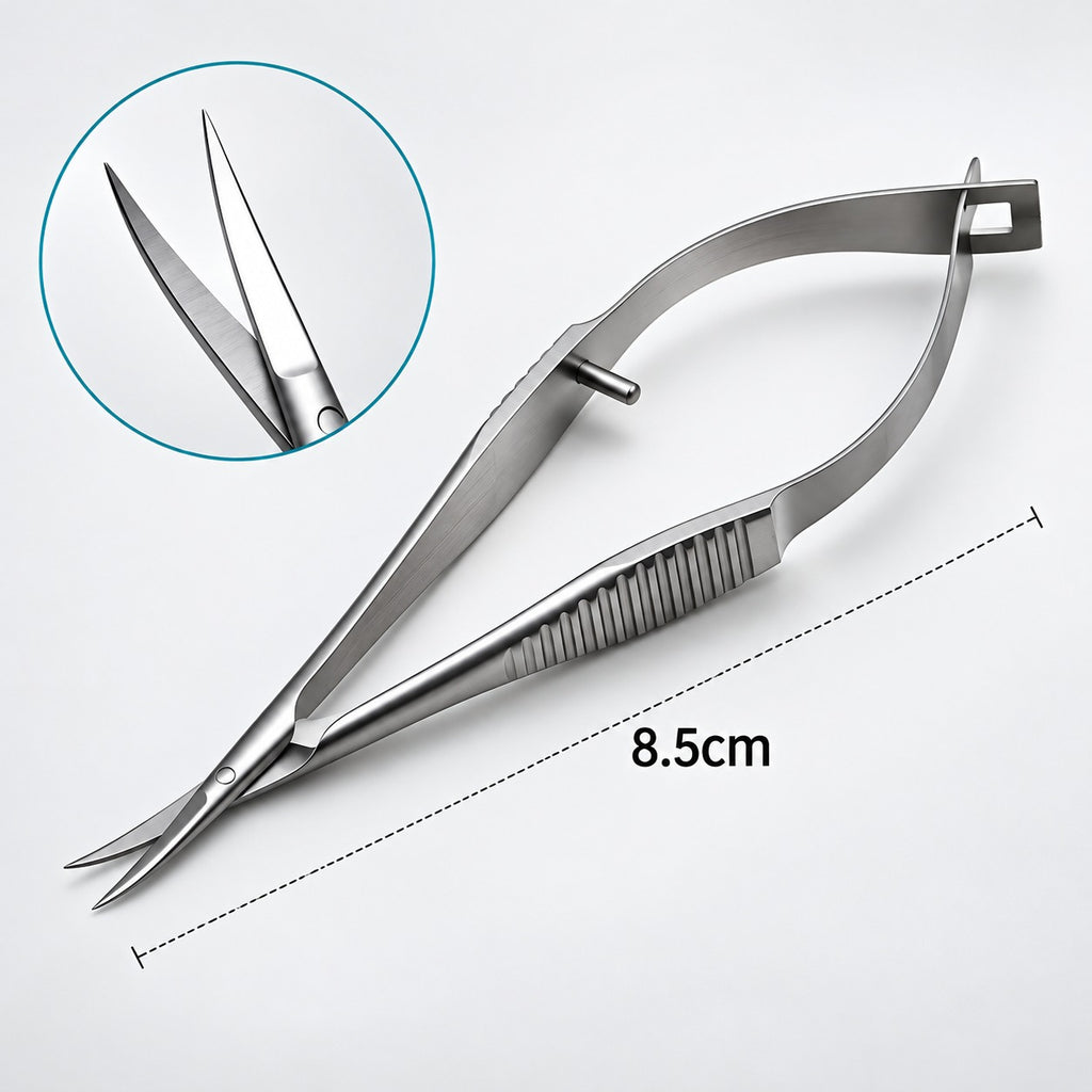 Extra Fine Curved Precision Cuticle Scissors – 8.5cm