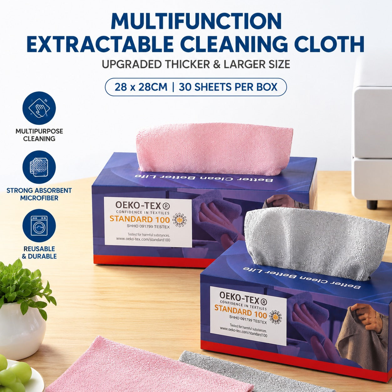 Microfiber Nail Salon Cleaning Towels – Reusable, Soft & Highly Absorbent