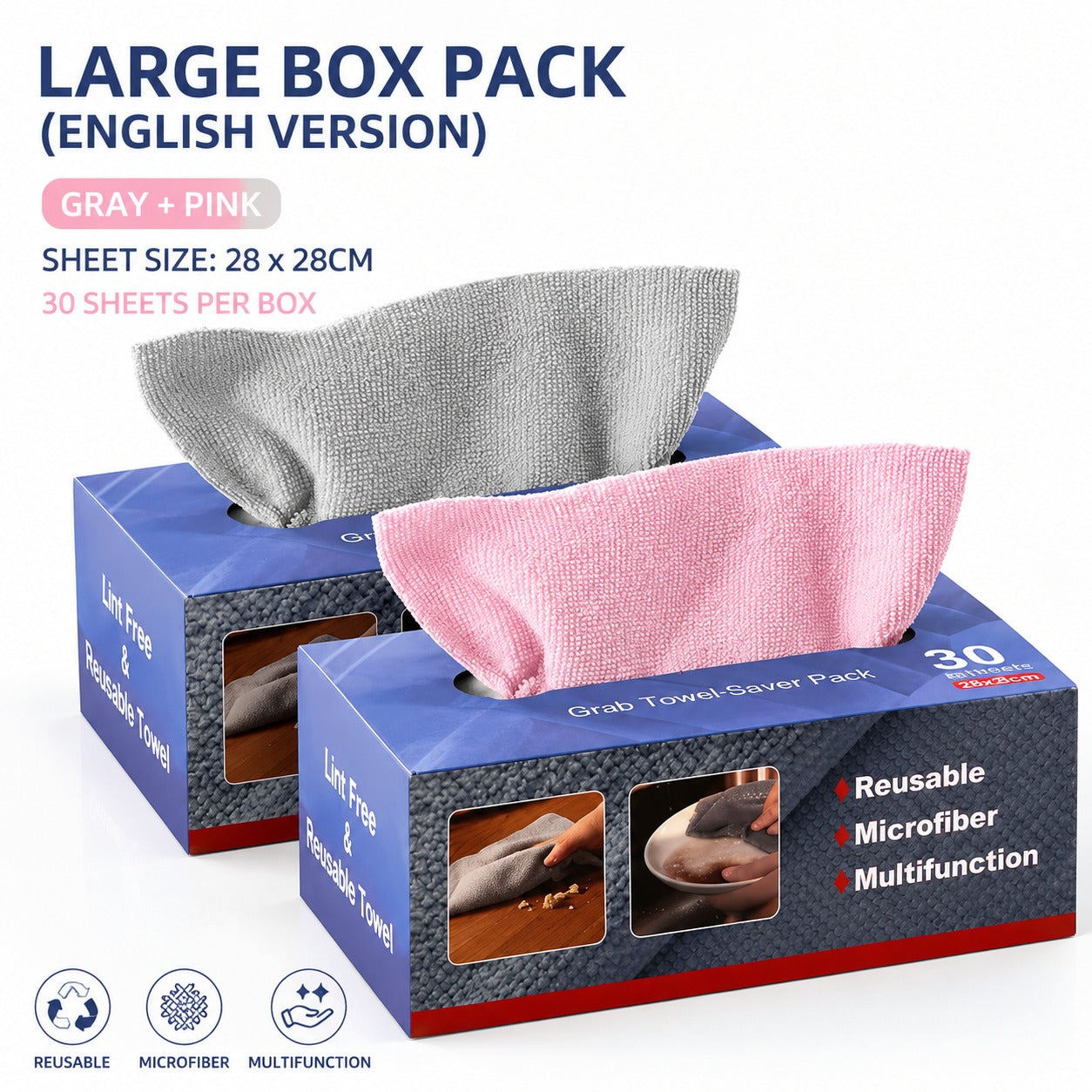 Microfiber Nail Salon Cleaning Towels – Reusable, Soft & Highly Absorbent