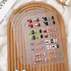 Transparent Nail Art Sample Book Reusable Display Pages + Tape Bundle