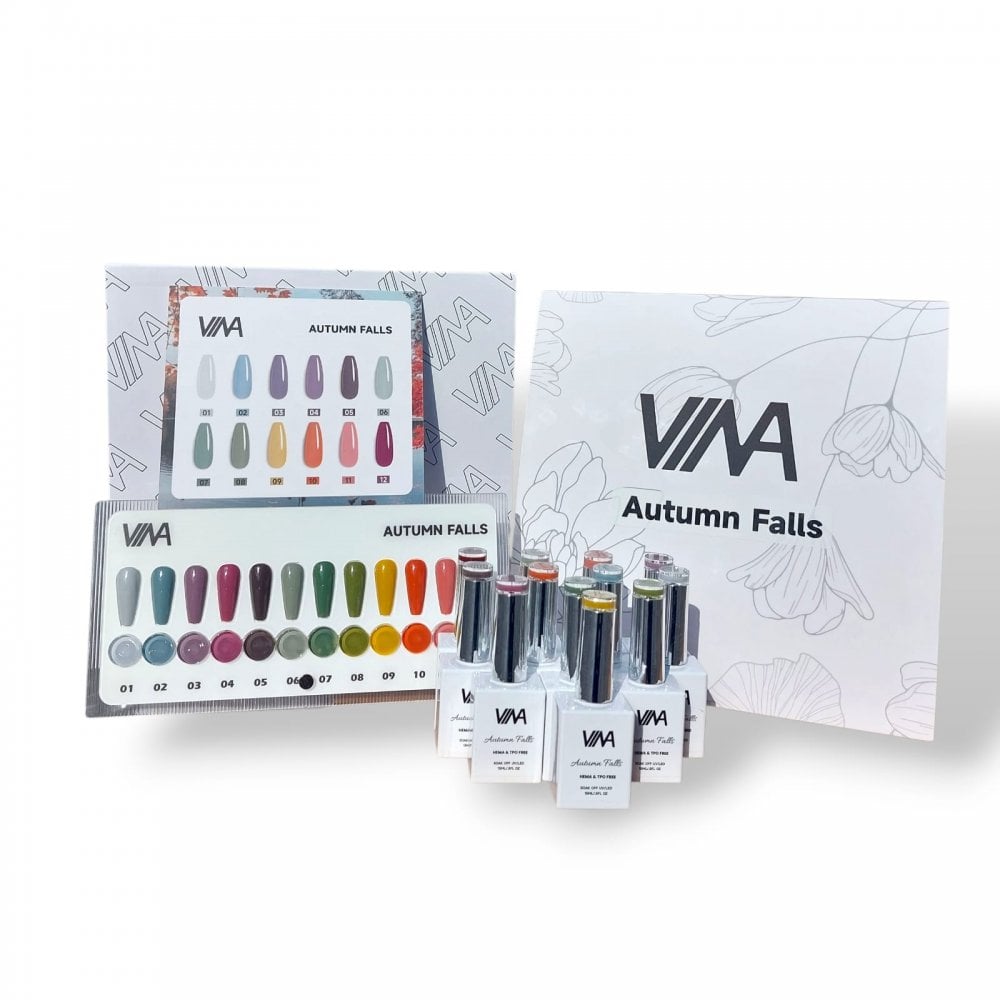 VINA Gel Colour Autumn Falls 15ml Set | HEMA & TPO Free