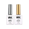VINA Gel Polish Essentials DUO 12ml - Rubber Base Coat & No Wipe Diamond Top Coat